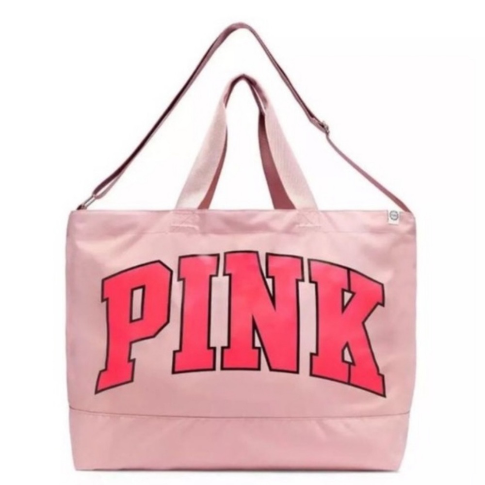 NEW Pink 2017 extra large convertible straps tote bag / travel bag